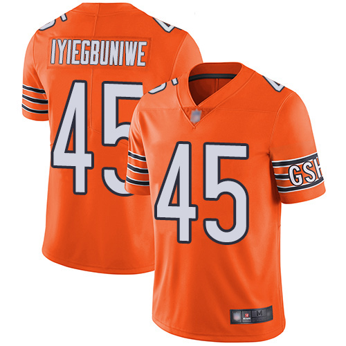 Chicago Bears Limited Orange Men Joel Iyiegbuniwe Alternate Jersey NFL Football #45 Vapor Untouchable->youth nfl jersey->Youth Jersey